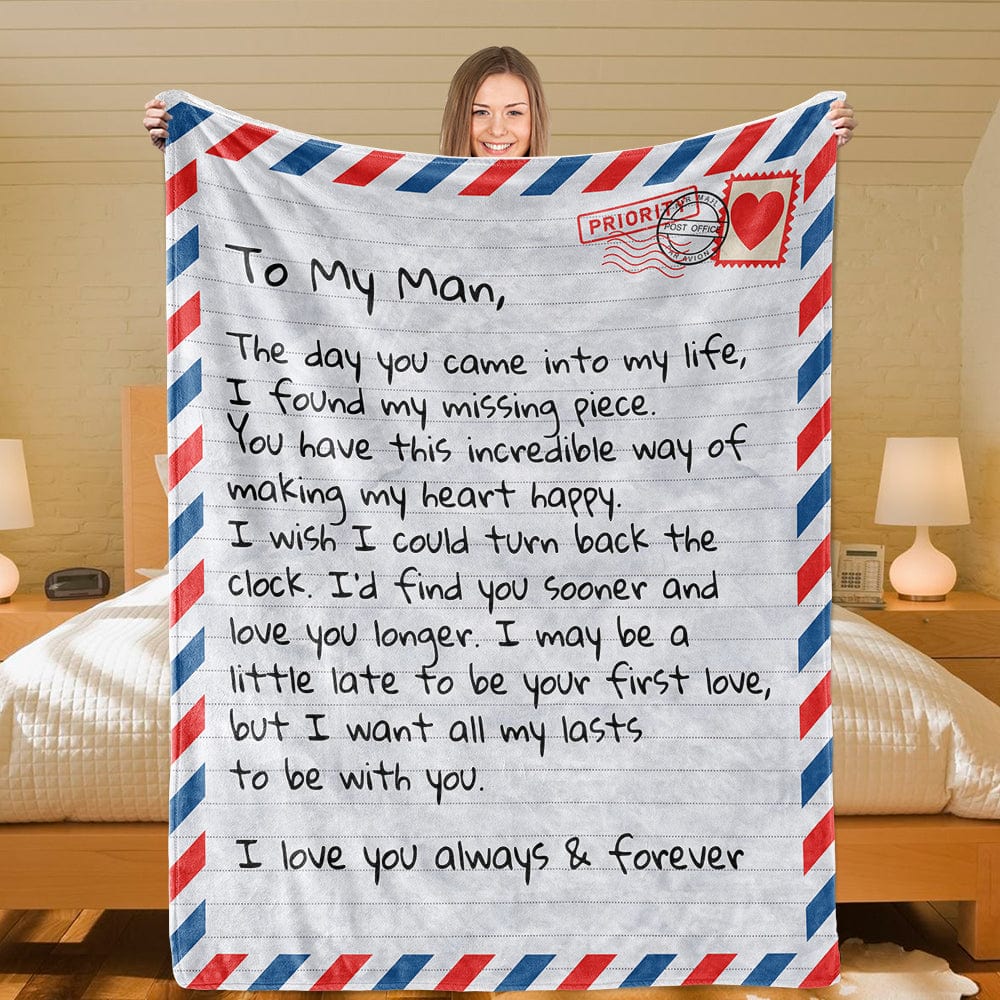 To My Man - Giant Love Letter Blanket - SS575