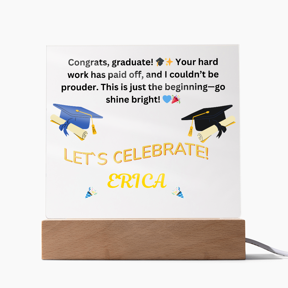 Personalized Graduation LED Keepsake