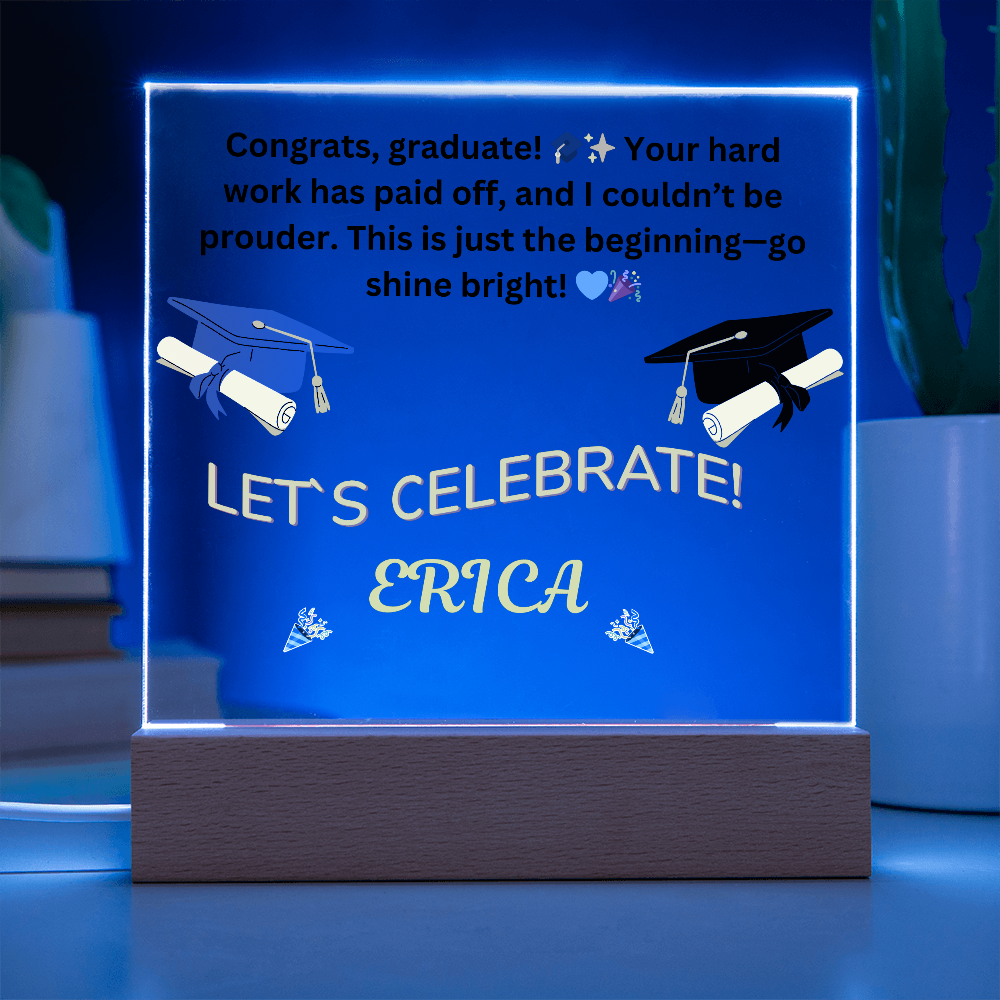 Personalized Graduation LED Keepsake