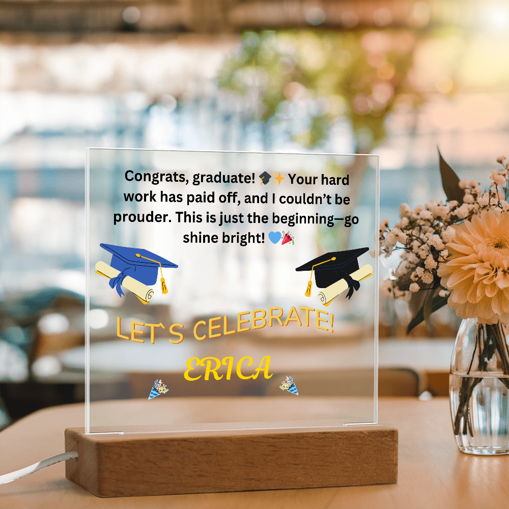 Personalized Graduation LED Keepsake