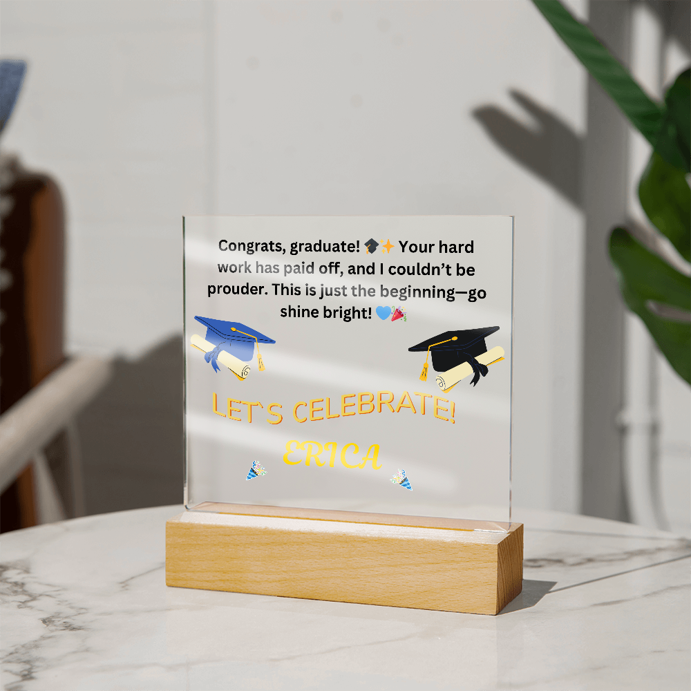 Personalized Graduation LED Keepsake