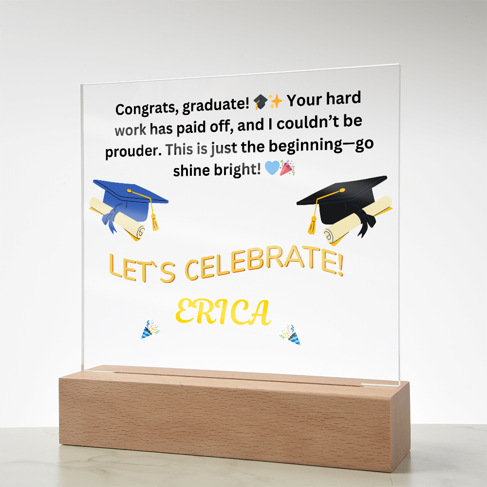 Personalized Graduation LED Keepsake