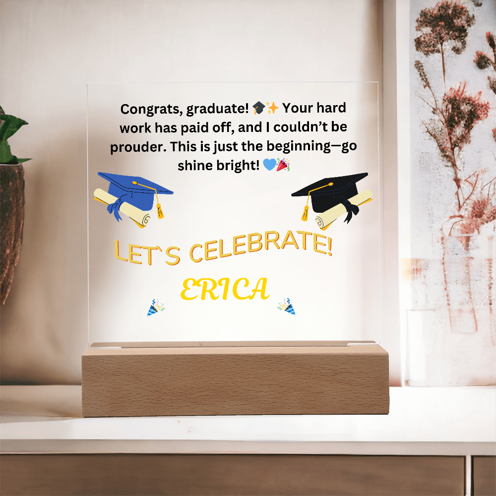 Personalized Graduation LED Keepsake