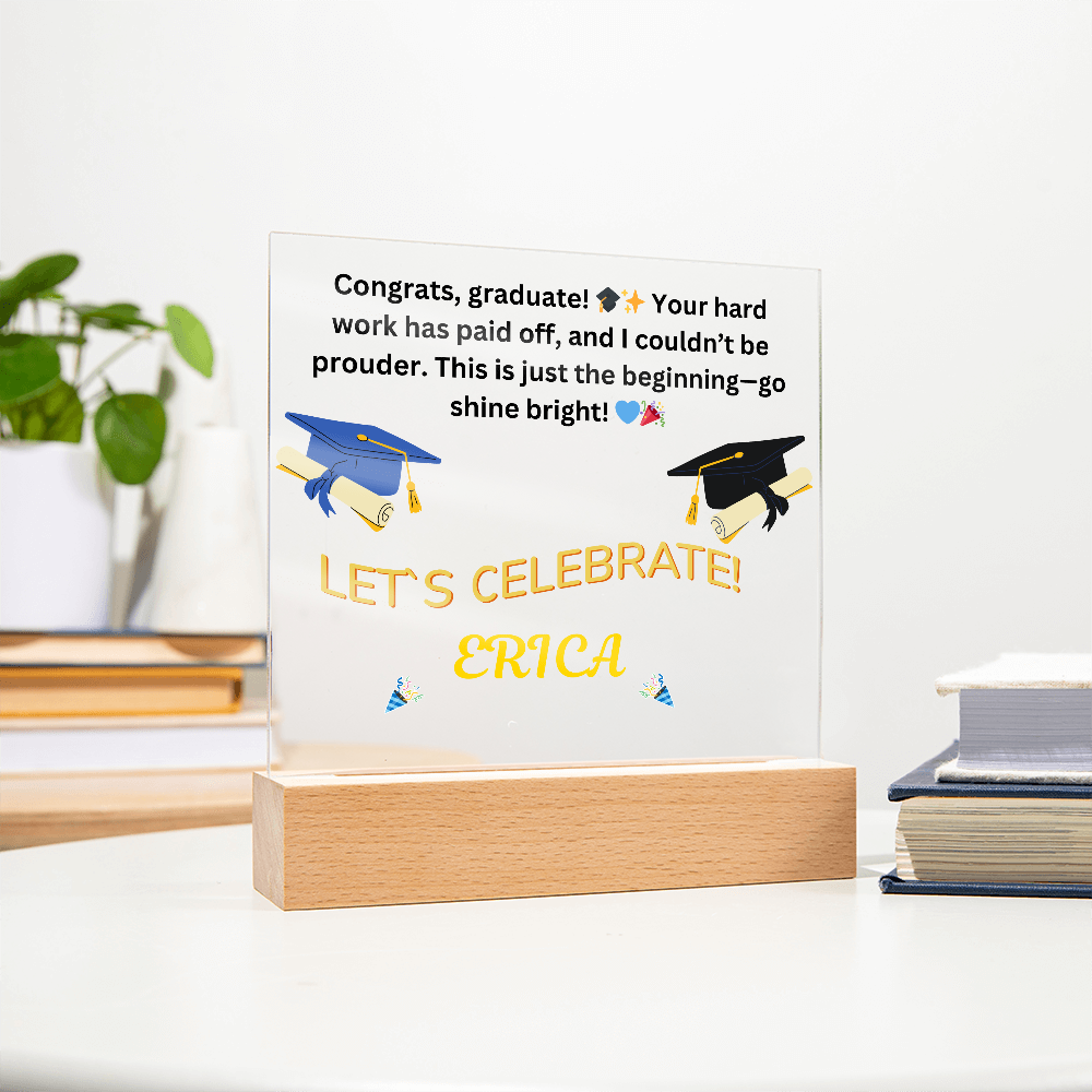 Personalized Graduation LED Keepsake