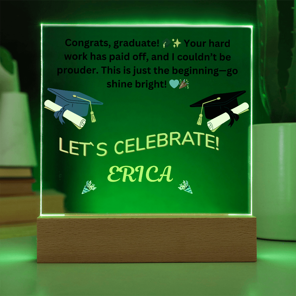 Personalized Graduation LED Keepsake