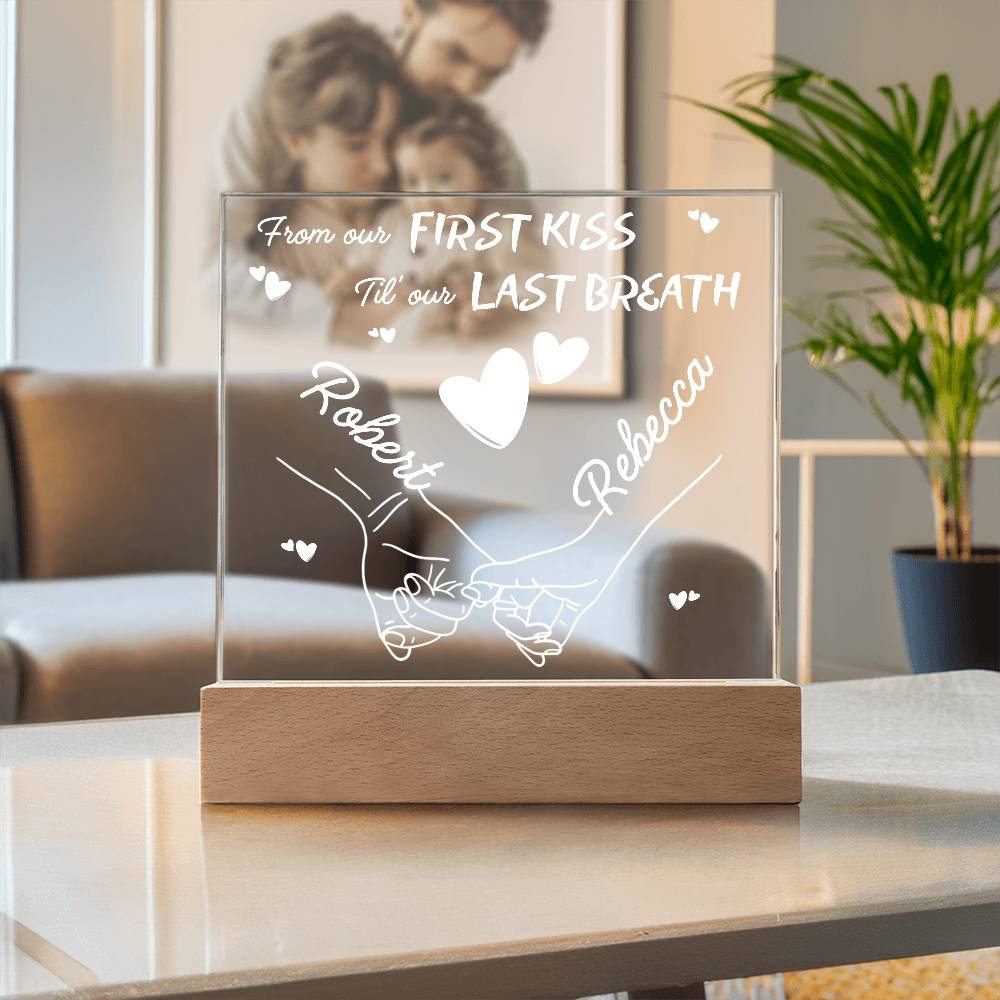 From Our First Kiss - Til Our Last Breath - Personalized Night Lamp - AC51