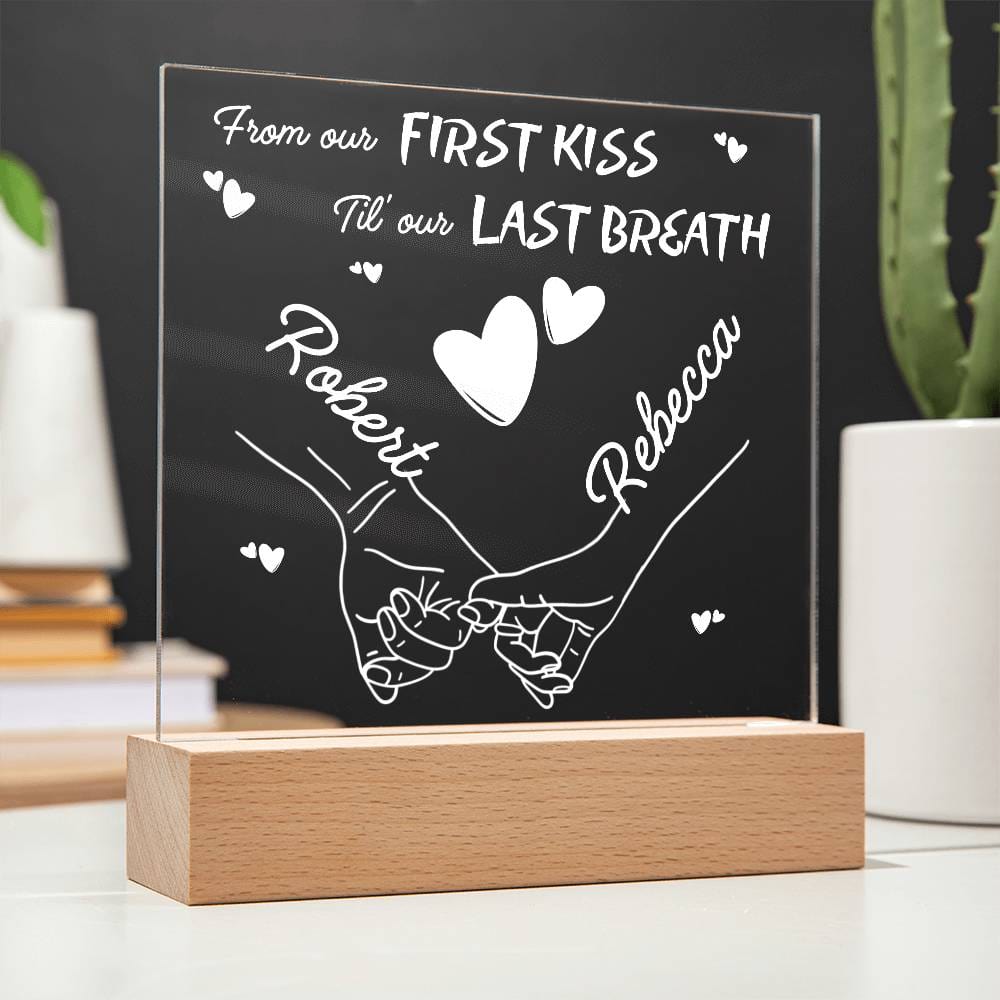 From Our First Kiss - Til Our Last Breath - Personalized Night Lamp - AC51