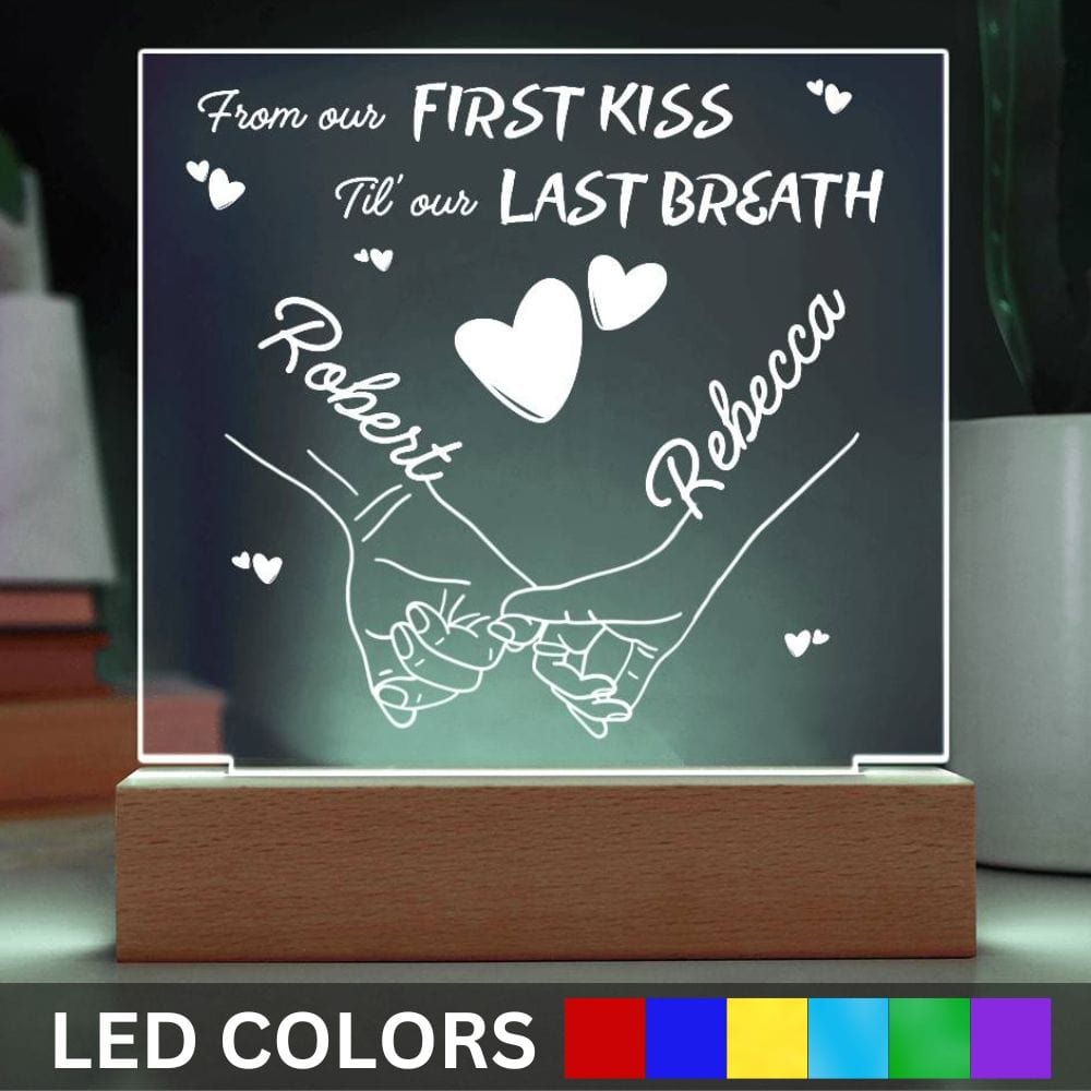 From Our First Kiss - Til Our Last Breath - Personalized Night Lamp - AC51