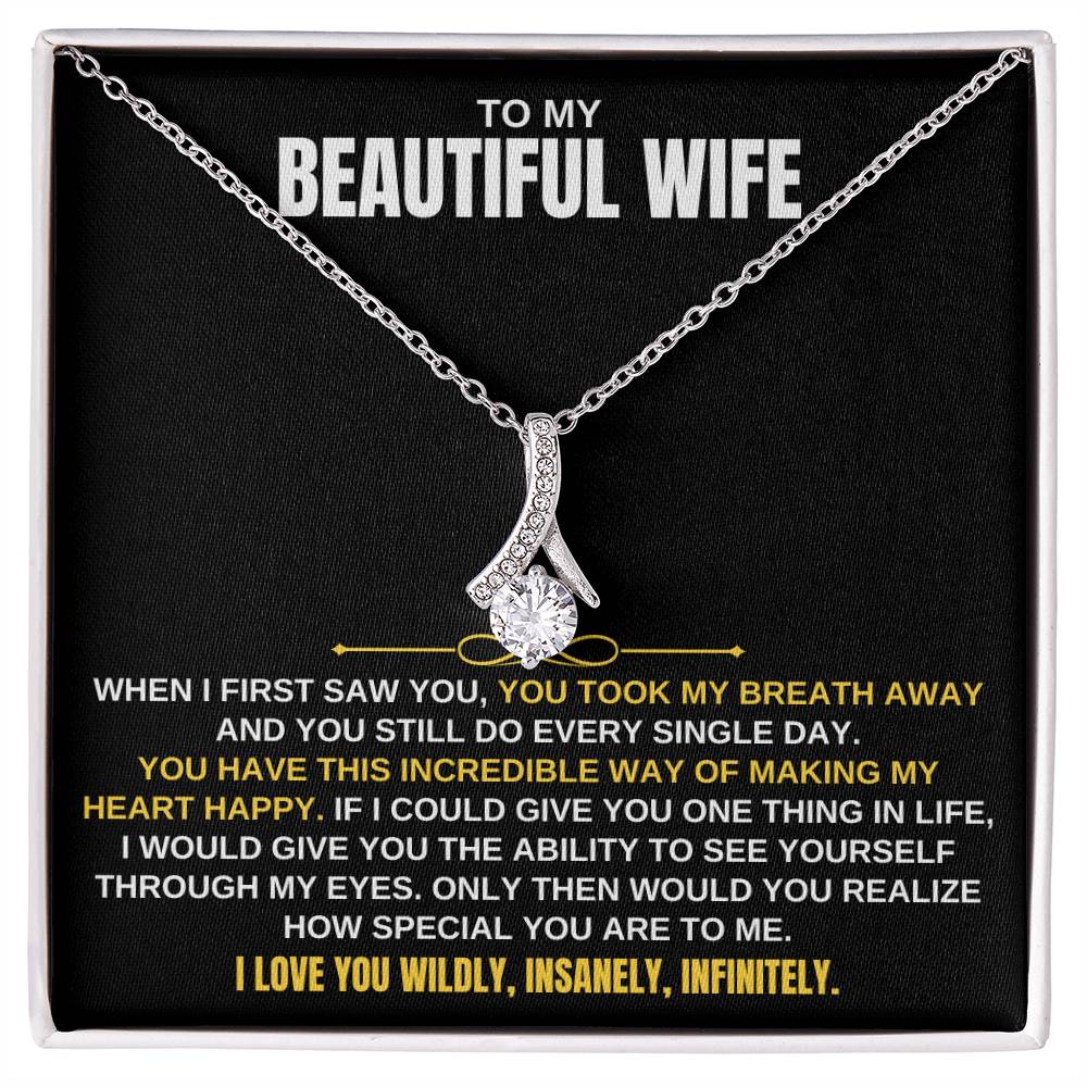 Jewelry To My Beautiful Wife | You Took My Breath Away | Necklace Gift Set - SS129