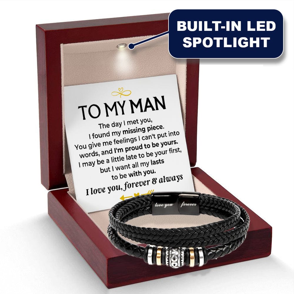 Jewelry To My Man | Love You Forever | Braided Bracelet Gift Set - SS579