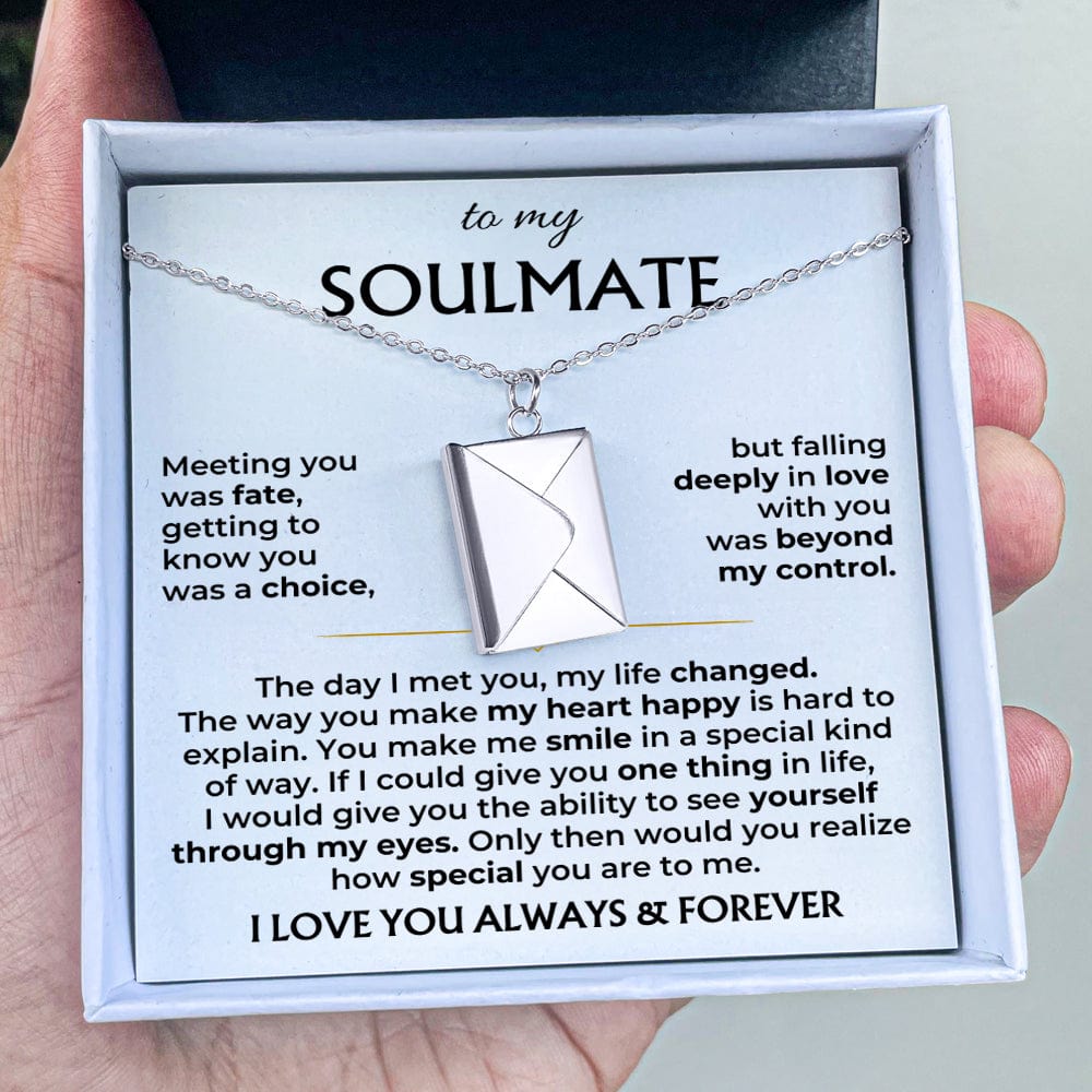 Jewelry To My Soulmate - Love Letter Necklace - Gift Set - SS603E