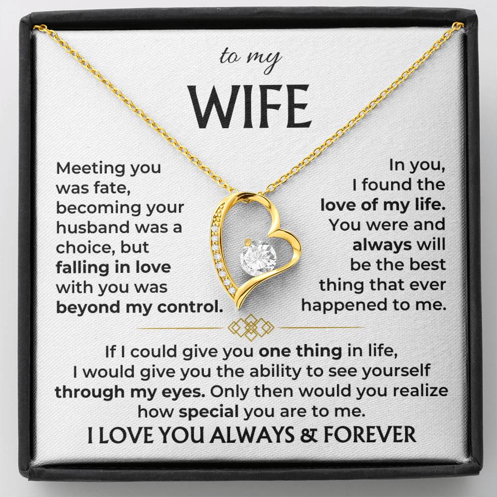 Jewelry To My Wife - Forever Love Necklace Gift Set - SS568