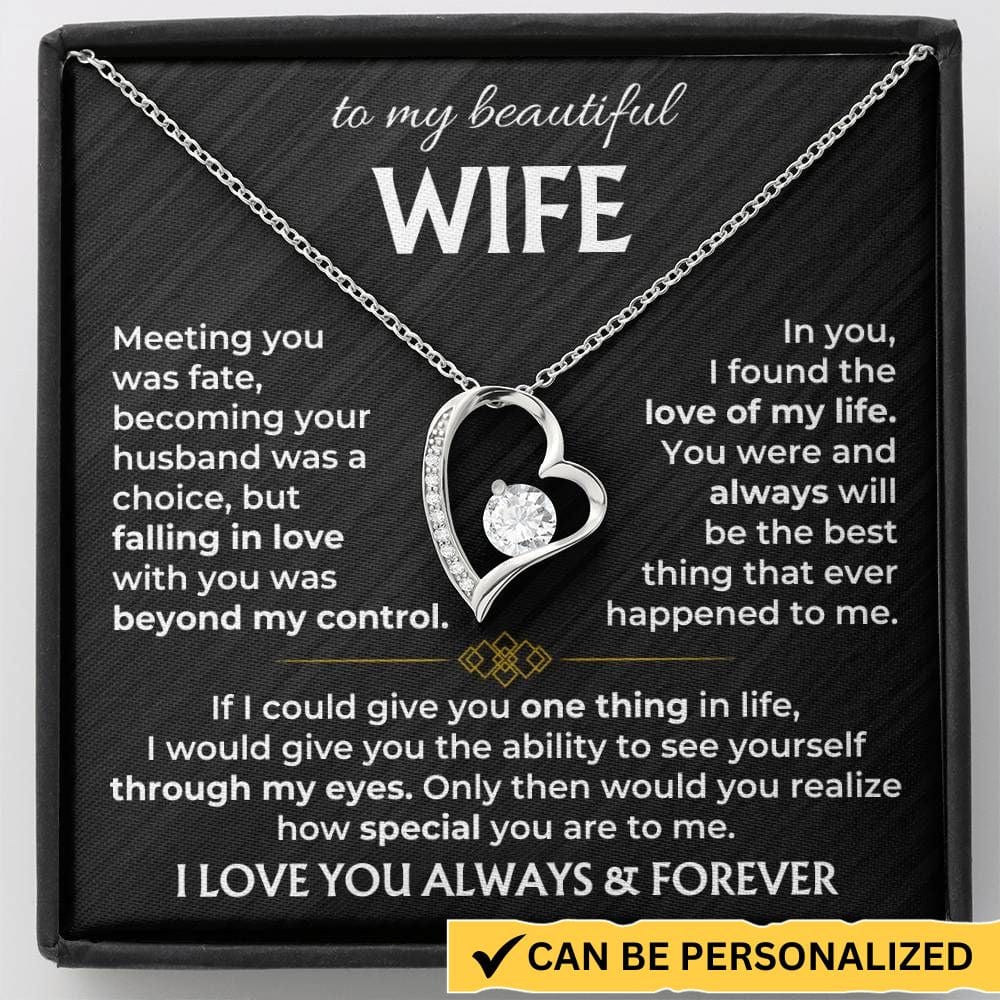 Jewelry To My Wife - Forever Love Necklace Gift Set - SS568V2