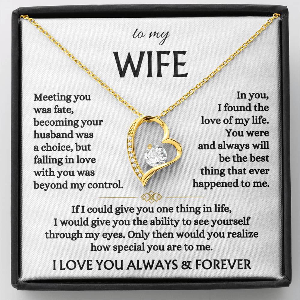 Jewelry To My Wife - Forever Love Necklace Gift Set - SS568V3