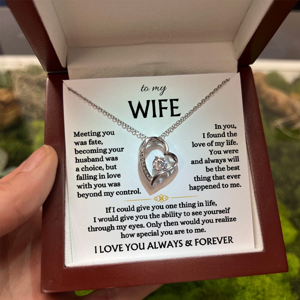 To My Wife - Forever Love Necklace Gift Set - SS568V3