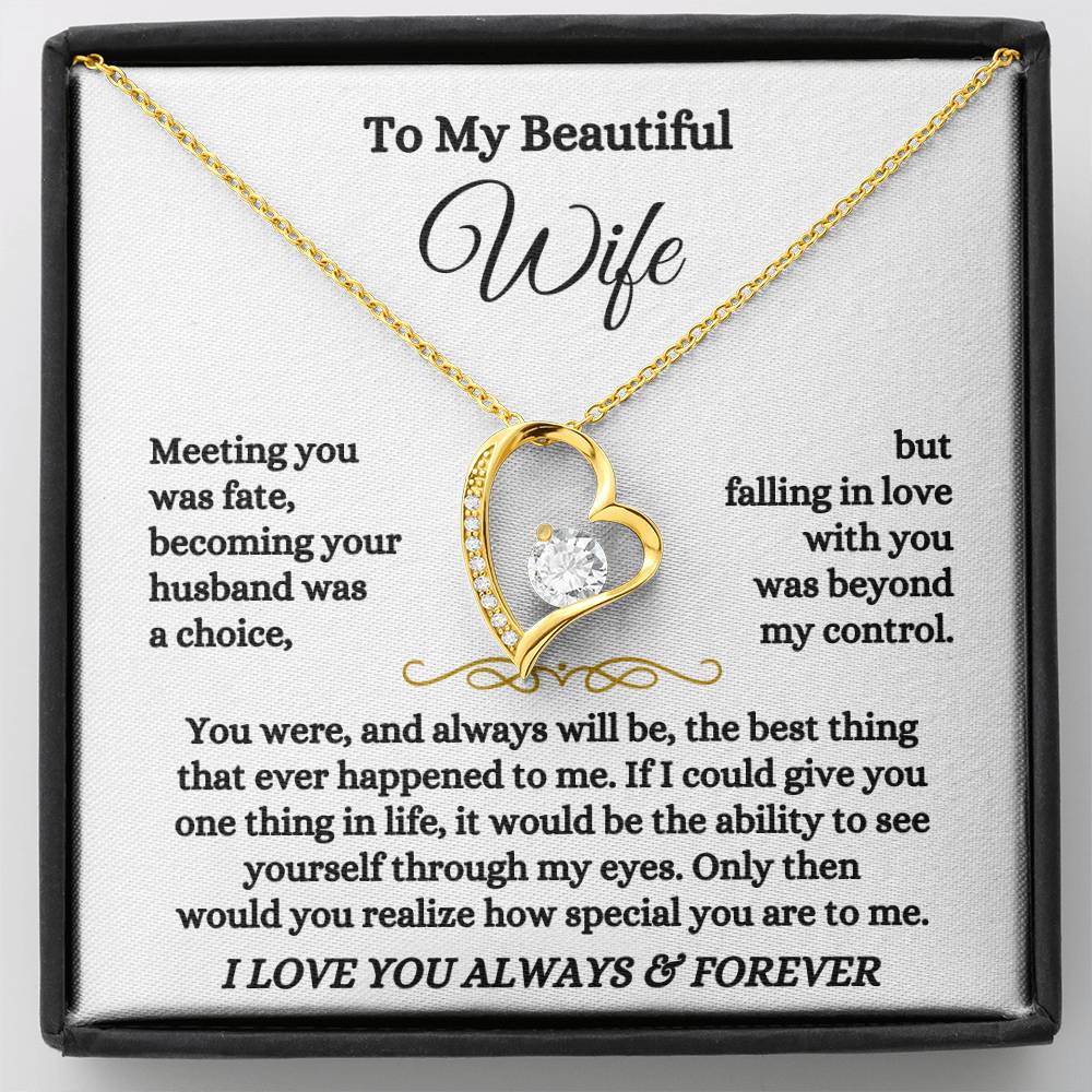 Jewelry To My Wife - Forever Love Necklace Gift Set - SS573