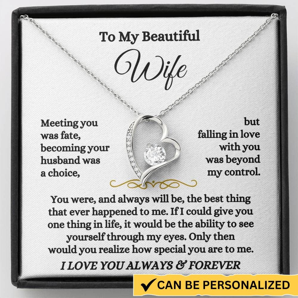 Jewelry To My Wife - Forever Love Necklace Gift Set - SS573