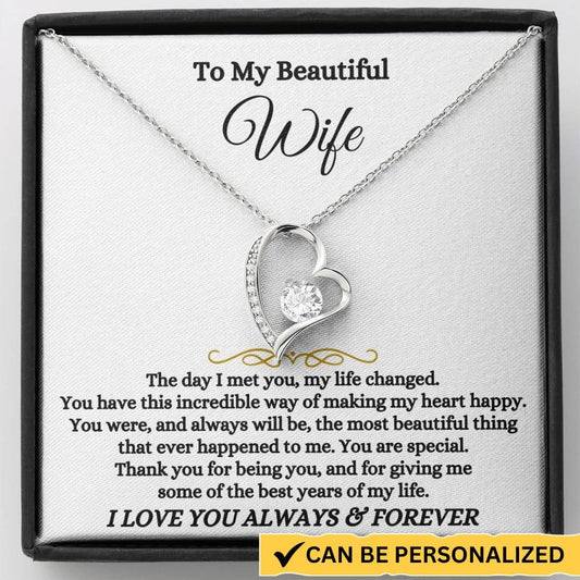 Jewelry To My Wife - Forever Love Necklace Gift Set - SS574