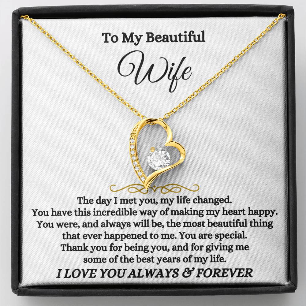 Jewelry To My Wife - Forever Love Necklace Gift Set - SS574