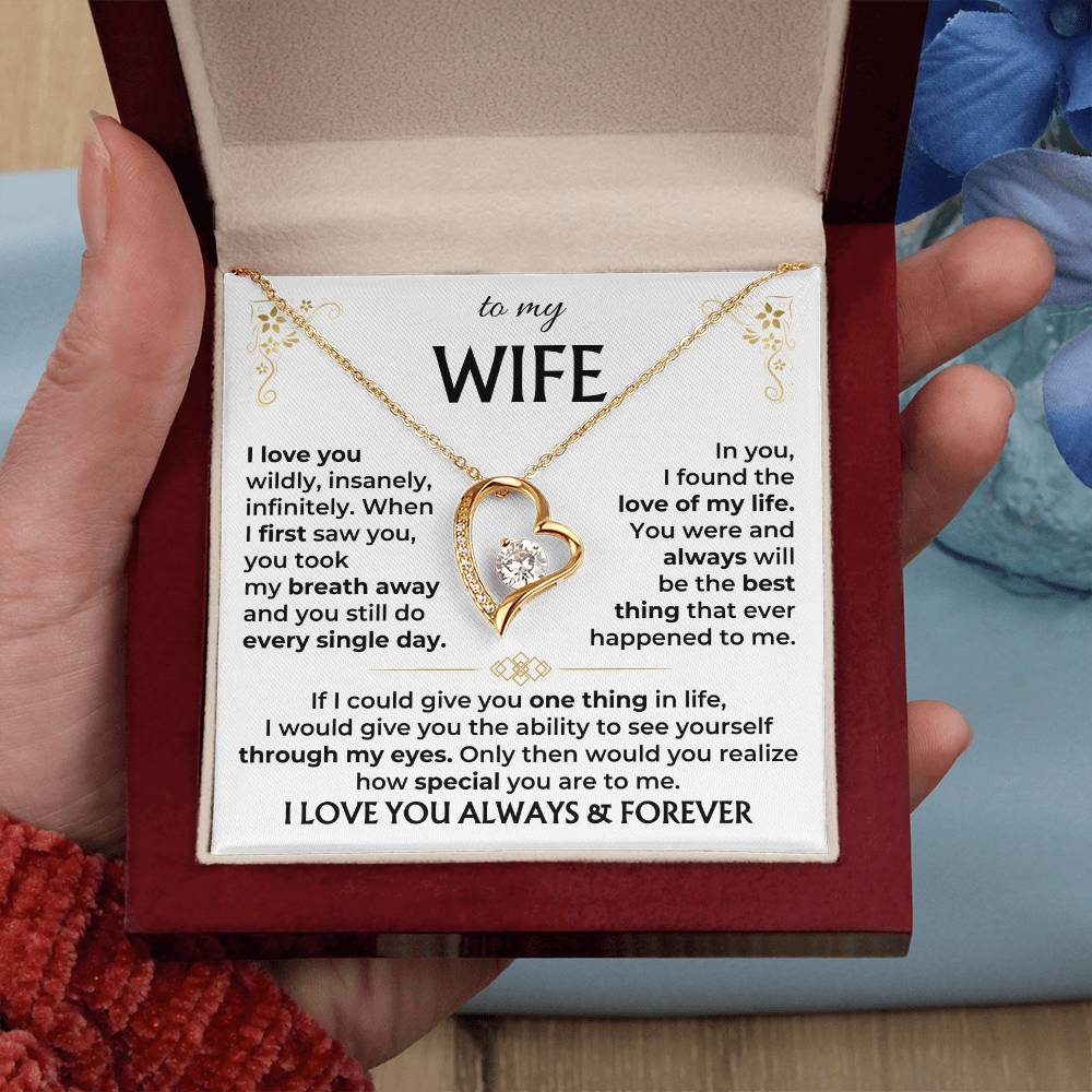 To My Wife - Forever Love Necklace Gift Set - SS583