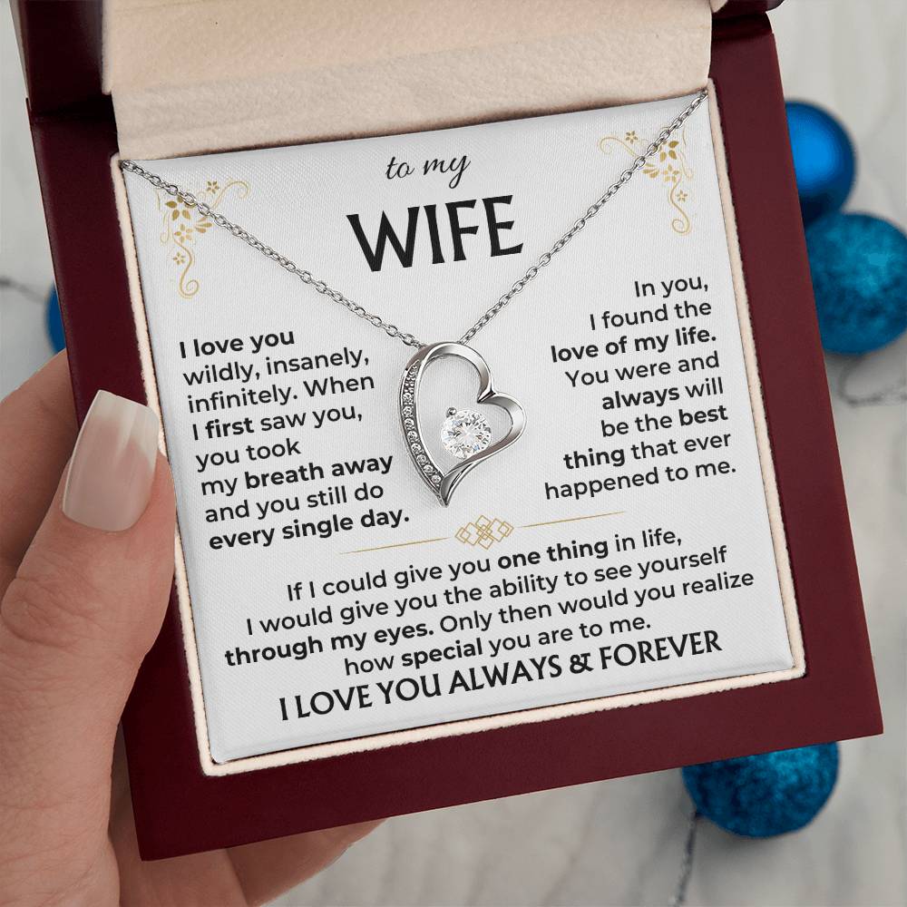 To My Wife - Forever Love Necklace Gift Set - SS583